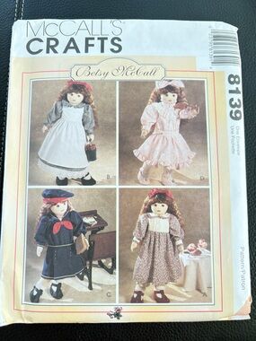 McCall’s Crafts Pattern 8139 for 18” Doll Clothes